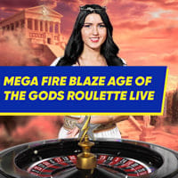 Mega Fire Blaze Age of the Gods Roulette Live in 10pgames